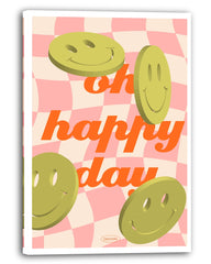 Oh happy day - Smileys mit Schachbrett-Muster