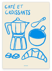 Café et Croissants - Französisches Frühstück