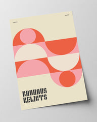 Bauhaus Relicts - Halbkreise in Rot und Rosa