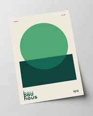 Bauhaus Design - Minimalistische Formen in Grün
