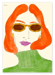 Strike a Pose - Mode Illustration mit Sonnenbrille