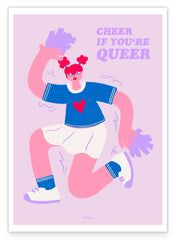 Cheer if you're Queer - Mit Pompoms