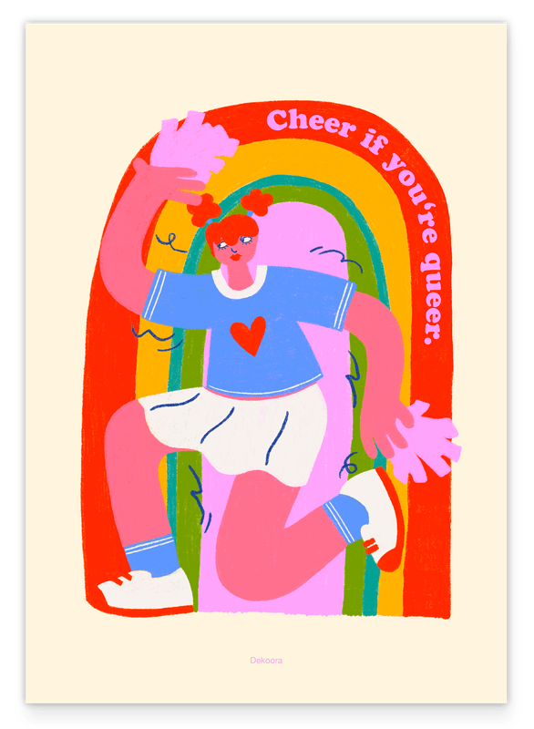 Cheer if you're Queer - Mit Regenbogen