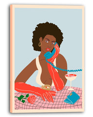 Woman on the Phone - Modern Pop Art