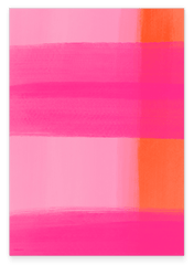 Art Match in Pink & Orange - Abstrakte Linien