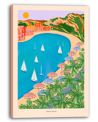 Amalfi Style - Segelboote vor meditteraner Küste