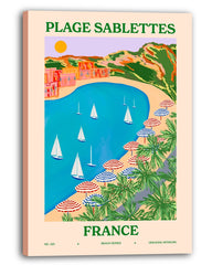 Frankreich - Bunter Strand von Plage Sablettes