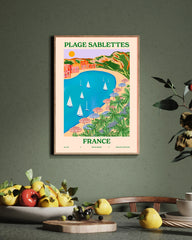 Frankreich - Bunter Strand von Plage Sablettes