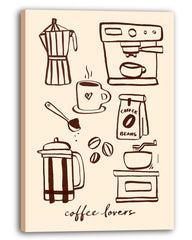 Coffee Lovers - Kaffee Illustration modern