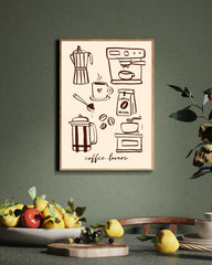 Coffee Lovers - Kaffee Illustration modern