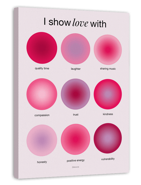 Red Aura Circles - I Show Love With...