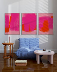 After Hover: Set aus 3 Postern: Hot Orange & Neon Pink - Color Explosion