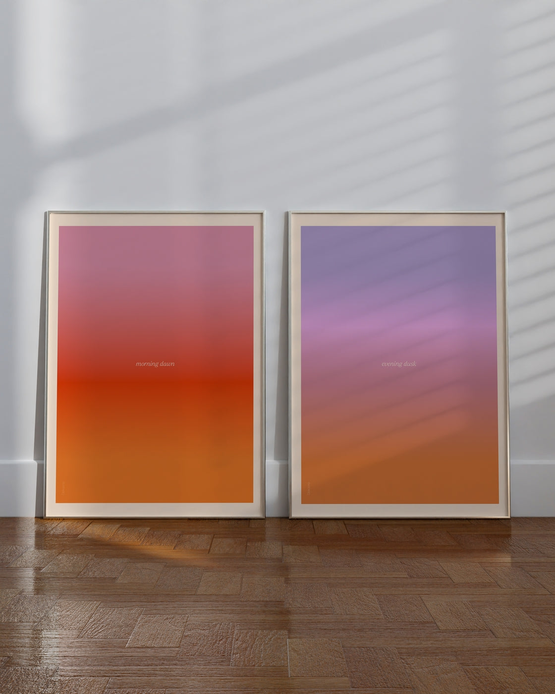 Set aus 2 Postern: Dreamy Color Gradients