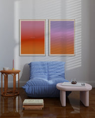 After Hover: Set aus 2 Postern: Dreamy Color Gradients