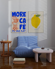 After Hover: Set aus 2 Postern: Kaffee & Zitrone