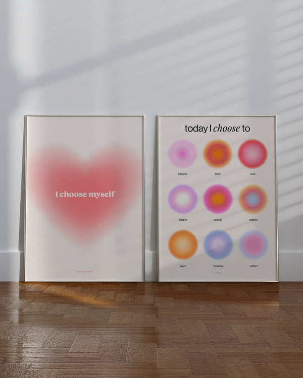 Set aus 2 Postern: Aura Love