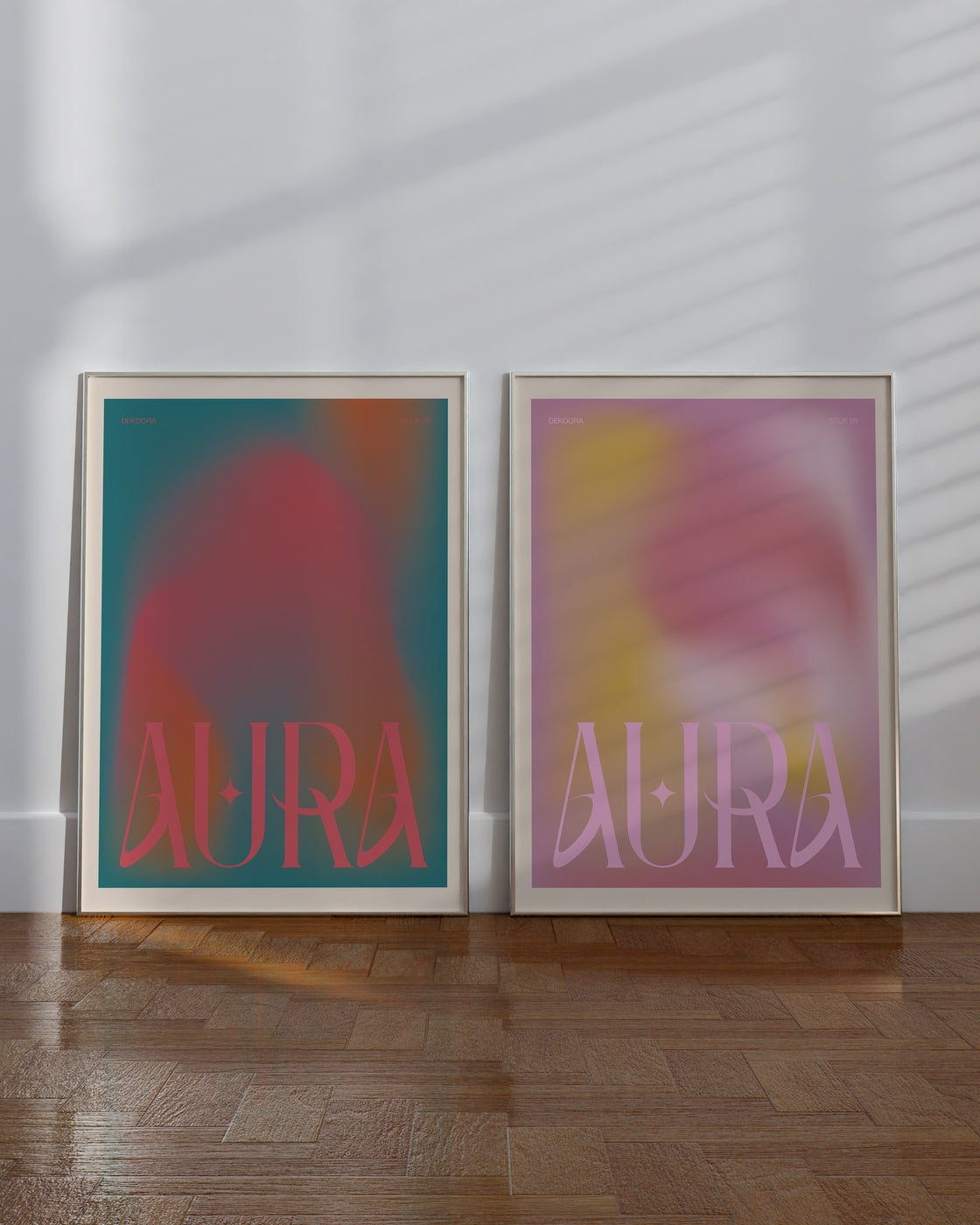 Set aus 2 Postern: Aura Gradients