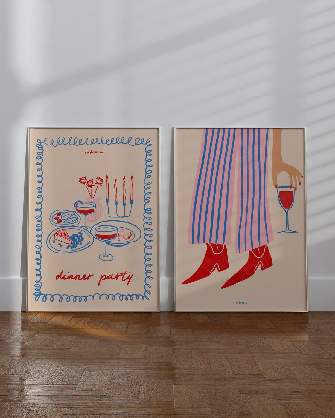 Set aus 2 Postern: Dinner Party