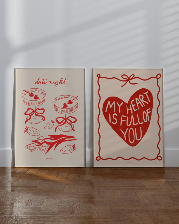 Set aus 2 Postern: My Heart is Full of You