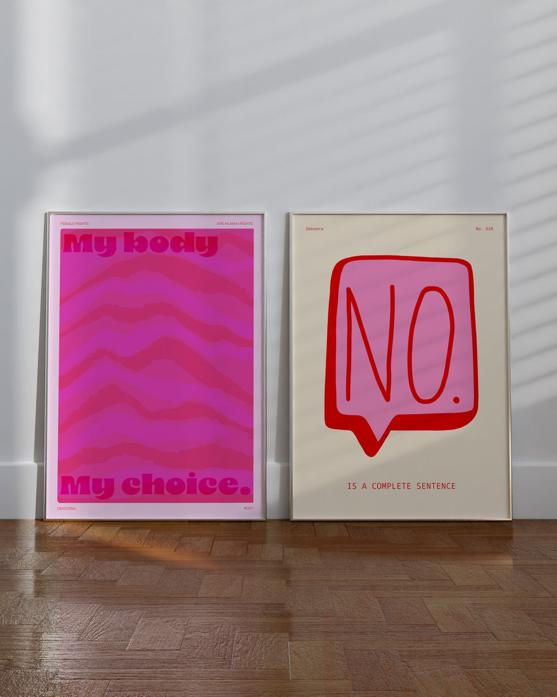 Set aus 2 Postern: My Body My Choice