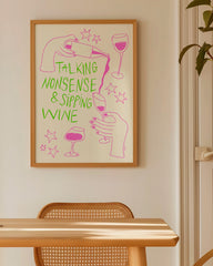 After Hover: Talking Nonsense and Sipping Wine - in Grün