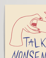 After Hover: Talking Nonsense and Sipping Wine - in Blau
