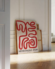 After Hover: "Never Ending Story" in Rot