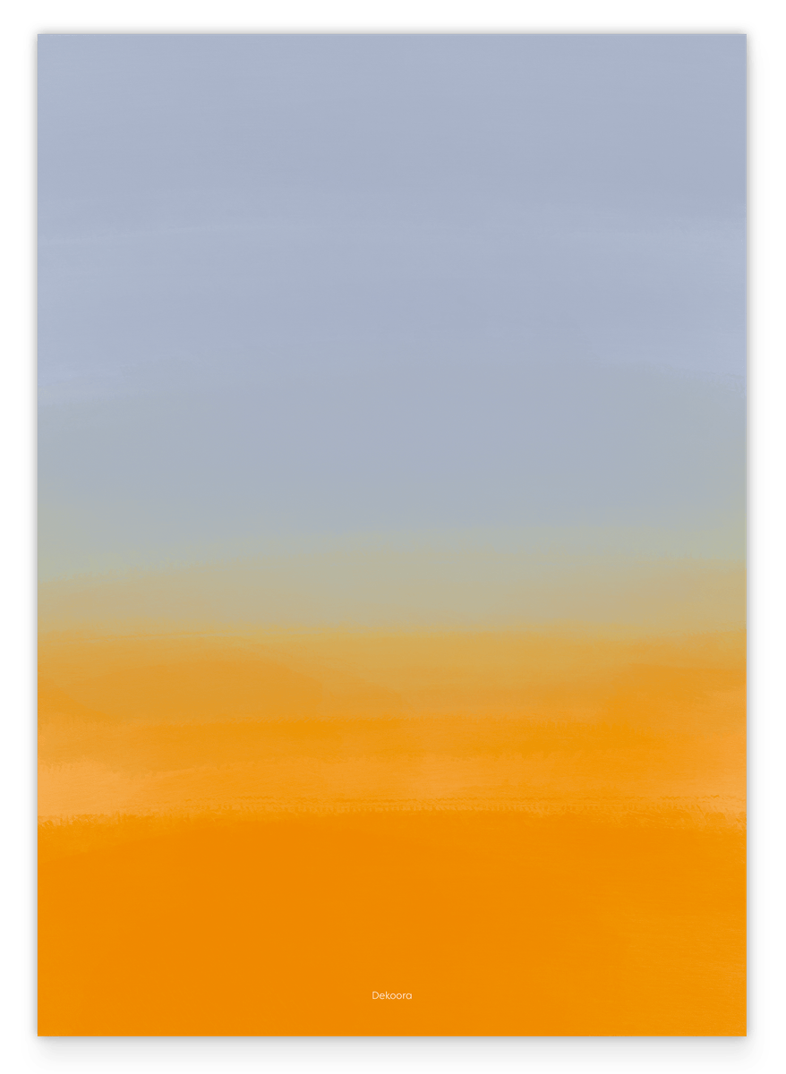 Midnight & Mango - Farbverlauf in Blau und Orange