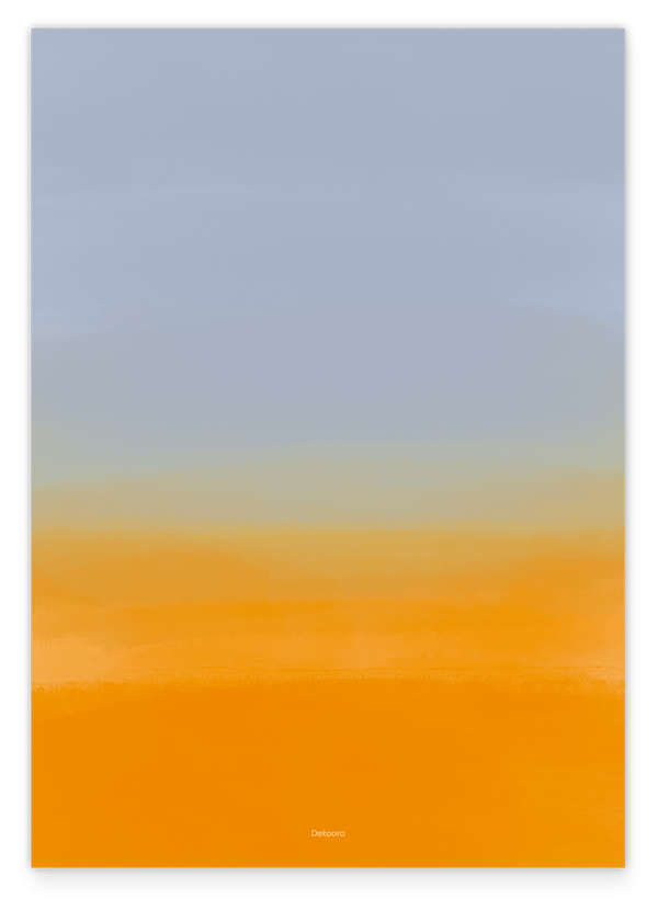 Midnight & Mango - Farbverlauf in Blau und Orange