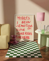 After Hover: "My Rules" in Rot - Happy Life Resolutions