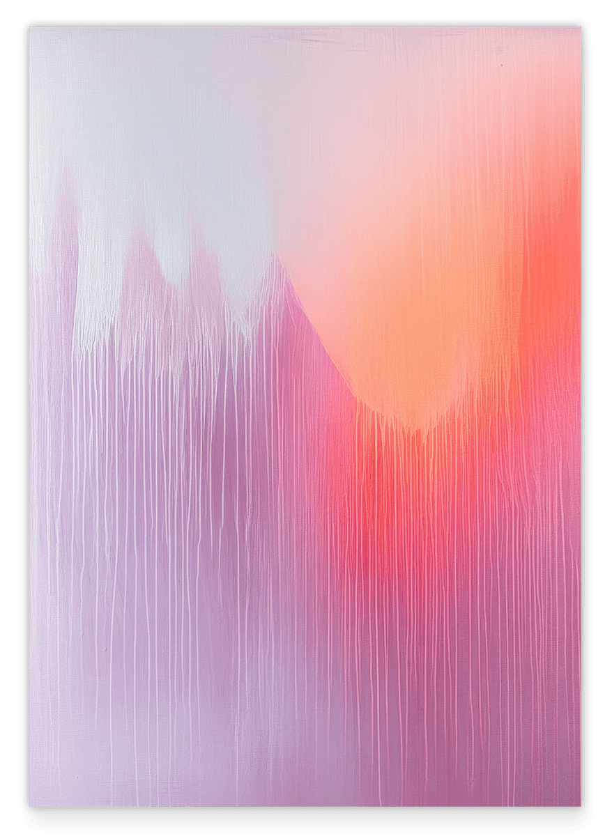 Light Layers - Abstraktes Licht in Lila und Orange