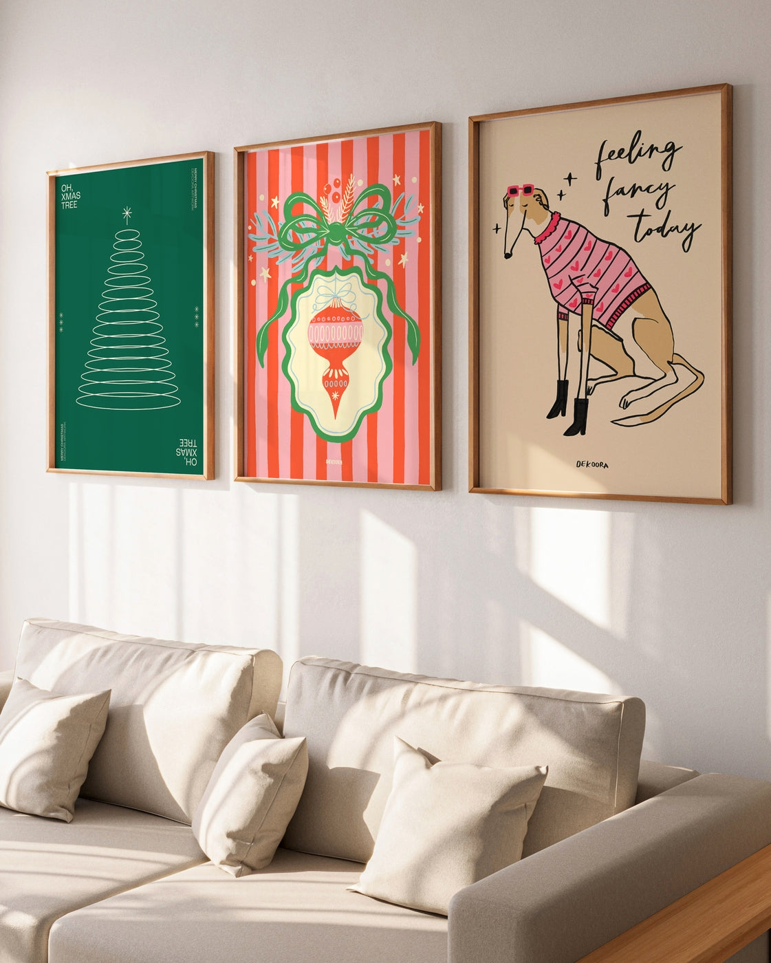 Set aus 3 Weihnachtspostern: Festive Favourites