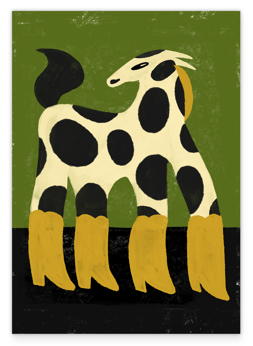 Cute Horses in Boots: Pferd in gelben Stiefeln