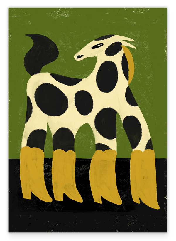 Cute Horses in Boots: Pferd in gelben Stiefeln