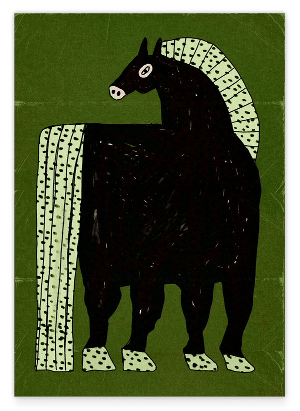 Black Beauty: Pferd mit Punkten