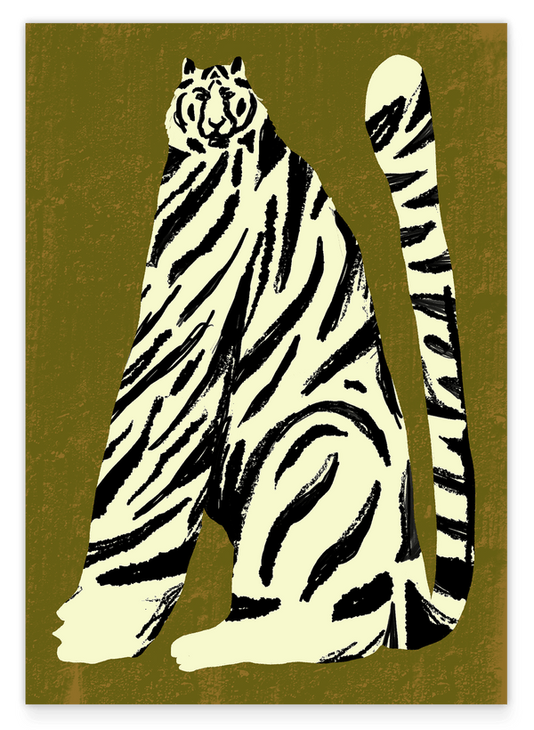Rooaar: Abstrakter weißer Tiger
