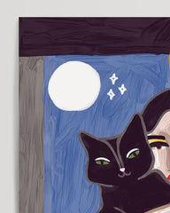 After Hover: Mysterious Cat Lady: Frau mit schwarzer Katze