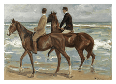 Max Liebermann - Zwei Reiter am Strand