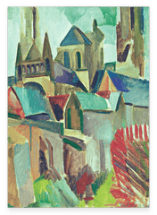 Robert Delaunay - Bild-Studie "Die Türme von Laon"