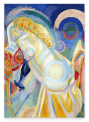 Robert Delaunay - Nakct auf der Toilette