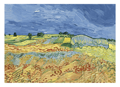 Vincent van Gogh - Weizenfeld mit stürmischem Himmel