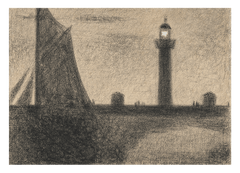 Georges Seurat - Der Leuchtturm von Honfleur