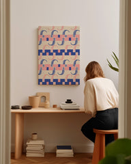 After Hover: Paul Poiret zugeschrieben - Stoffdesign mit Streifen