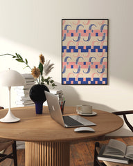 After Hover: Paul Poiret zugeschrieben - Stoffdesign mit Streifen