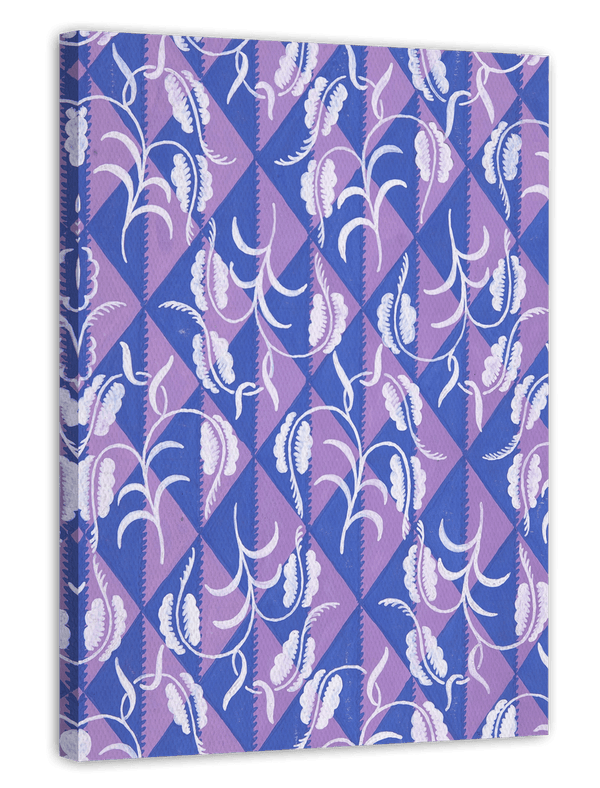 Paul Poiret zugeschrieben - Stoffdesign mit Rautenmuster
