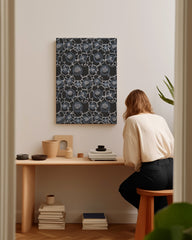 After Hover: Paul Poiret zugeschrieben - Stoffdesign mit abstrakten Blumen & Rauten