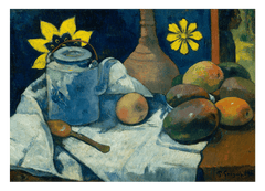 Paul Gauguin - Stillleben mit Teekanne und Früchten