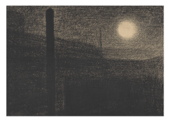 Georges Seurat - Courbevoie: Fabriken bei Mondlicht