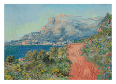 Claude Monet - Die rote Straße in der Nähe von Menton