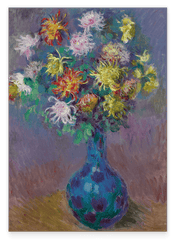 Claude Monet - Vase mit Chrysanthemen